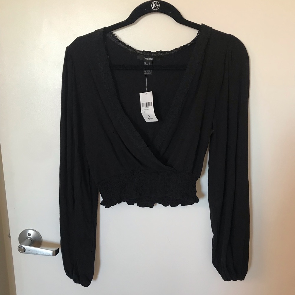 Forever 21 Long sleeve crop top